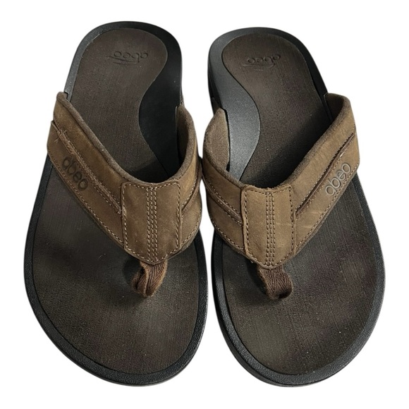 ABEO Men\'s Austin Neutral - Flip Flop Sandals in Brown Size 10Neutral main image 11
